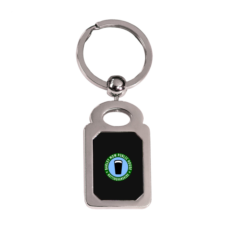 Barley Mow Public House Silver Rectangle Keychain | Artistshot