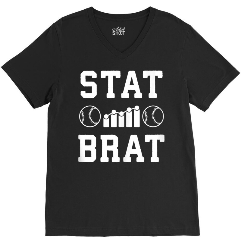 Stat Brat Sabermetrics Baseball Sports Analytics Statistics Tank Top V-Neck Tee by cm-arts | Artistshot