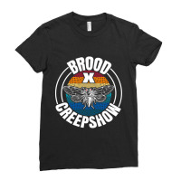 Cicada Brood X Creepshow Cicada Invasion 2021 Ladies Fitted T-shirt | Artistshot