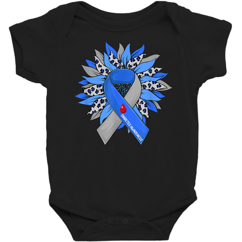 Diabetes Sunflower Type T1d T2d Diabetic Diabetes Awareness T Shirt Baby Bodysuit by cm-arts | Artistshot