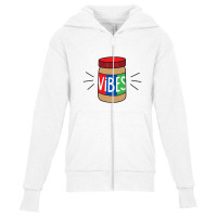 Peanut Butter Vibes Youth Zipper Hoodie | Artistshot