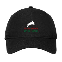 South Sydney Rabbitohs - Red And Green - Black And White- Gift For Rab Adjustable Cap | Artistshot