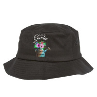 Find Me In The Garden Flower Watering Can T Shirt Bucket Hat | Artistshot