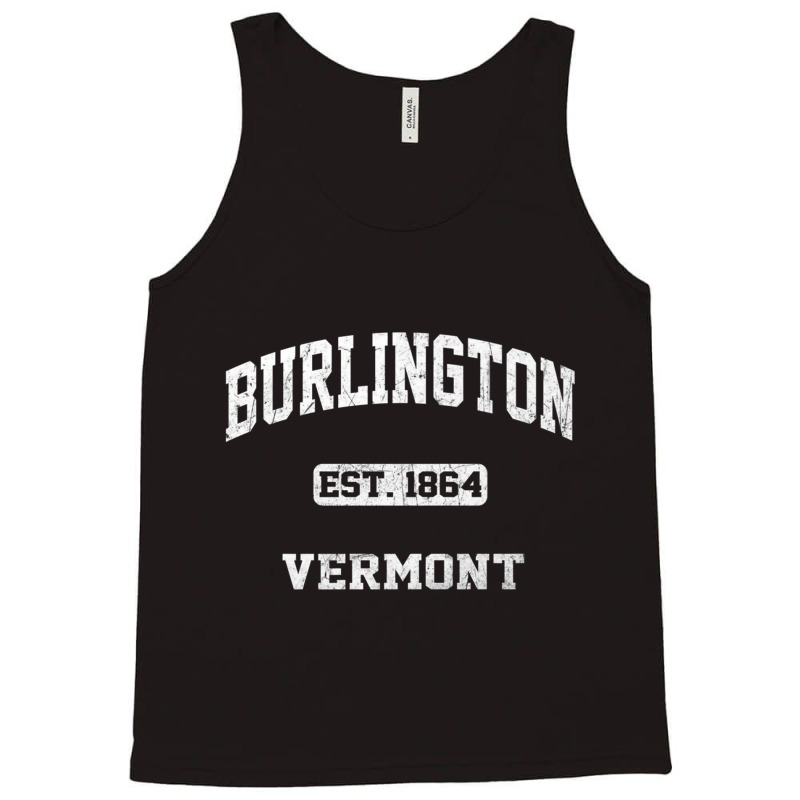 Burlington Vermont Vt Vintage State Athletic Style Premium T Shirt Tank Top | Artistshot