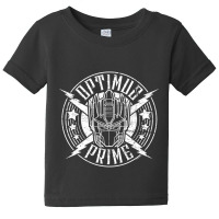 Transformers Optimus Prime Rock Badge Baby Tee | Artistshot