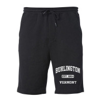 Burlington Vermont Vt Vintage State Athletic Style Premium T Shirt Fleece Short | Artistshot