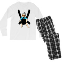 Carlos   Hangover Baby With Sunglasses In A Strap T Shirt Men's Long Sleeve Pajama Set | Artistshot