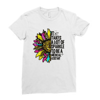 It Takes A Lot Of Sparkle To Be A Medical Assistant Ladies Fitted T-shirt | Artistshot