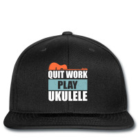 Quit Work Play Ukulele, Quit Work Play Ukulele Vintage, Quit Work Play Printed Hat | Artistshot