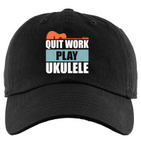 Quit Work Play Ukulele, Quit Work Play Ukulele Vintage, Quit Work Play Kids Cap | Artistshot