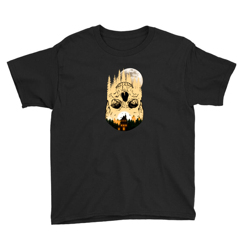 Skull Night Moon Youth Tee by autlu2024 | Artistshot