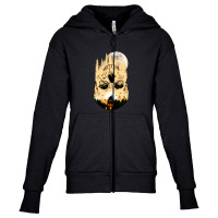 Skull Night Moon Youth Zipper Hoodie | Artistshot