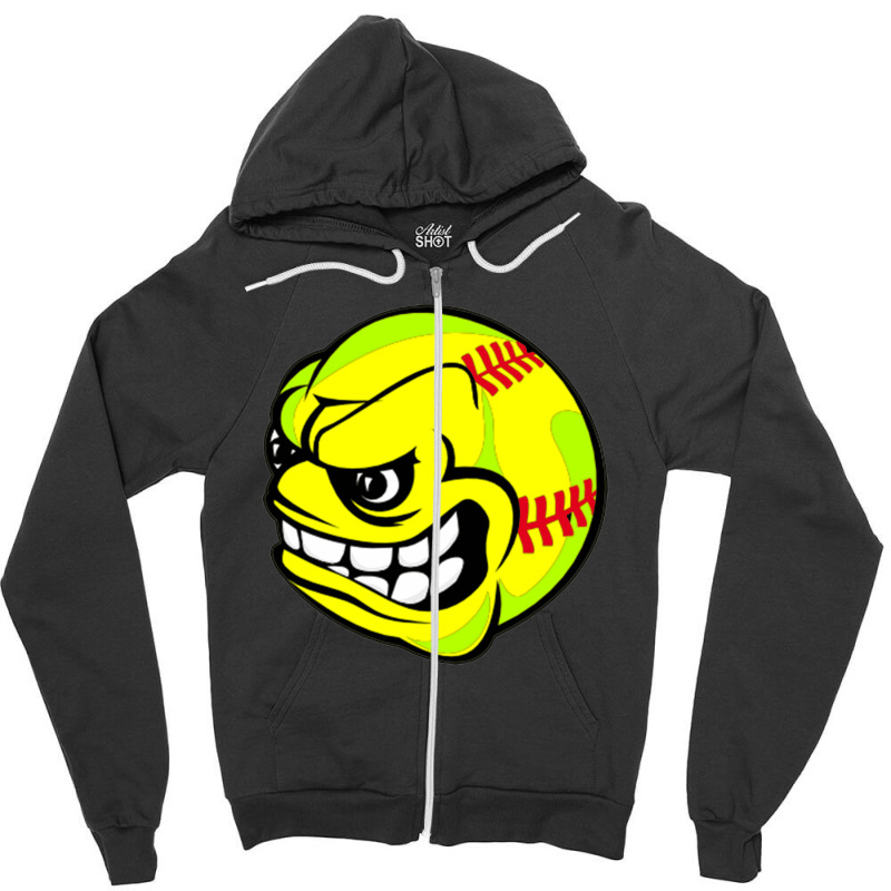 People's Republic Of Burlington Softball Zipper Hoodie | Artistshot