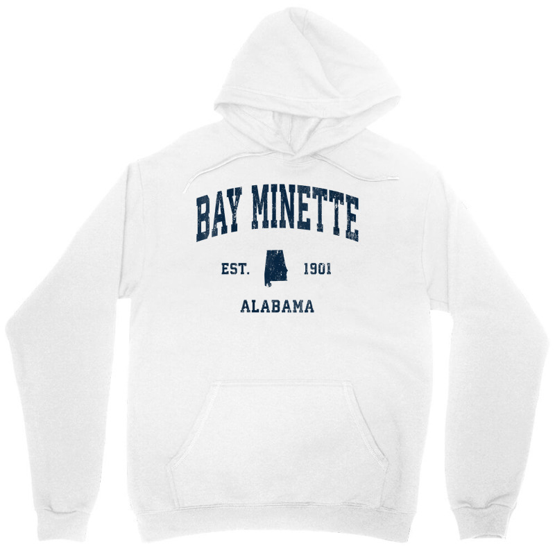 Womens Bay Minette Alabama Al Vintage Athletic Navy Sports Design V Ne Unisex Hoodie by cm-arts | Artistshot