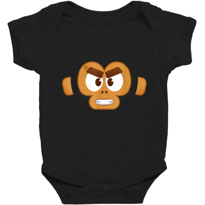 Monkey Face Angry Mad Cute Adorable Monkey Animal Character T Shirt Baby Bodysuit | Artistshot