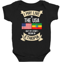 Ethiopian Ethiopia T Shirt Gift For Ethiopian People Baby Bodysuit | Artistshot