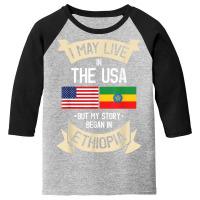 Ethiopian Ethiopia T Shirt Gift For Ethiopian People Youth 3/4 Sleeve | Artistshot