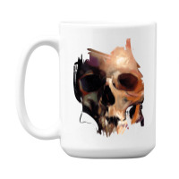 Skull, Skull Art, Skull Vintage, Skull Painting, Love Skull, Skeleton, 15 Oz Coffee Mug | Artistshot