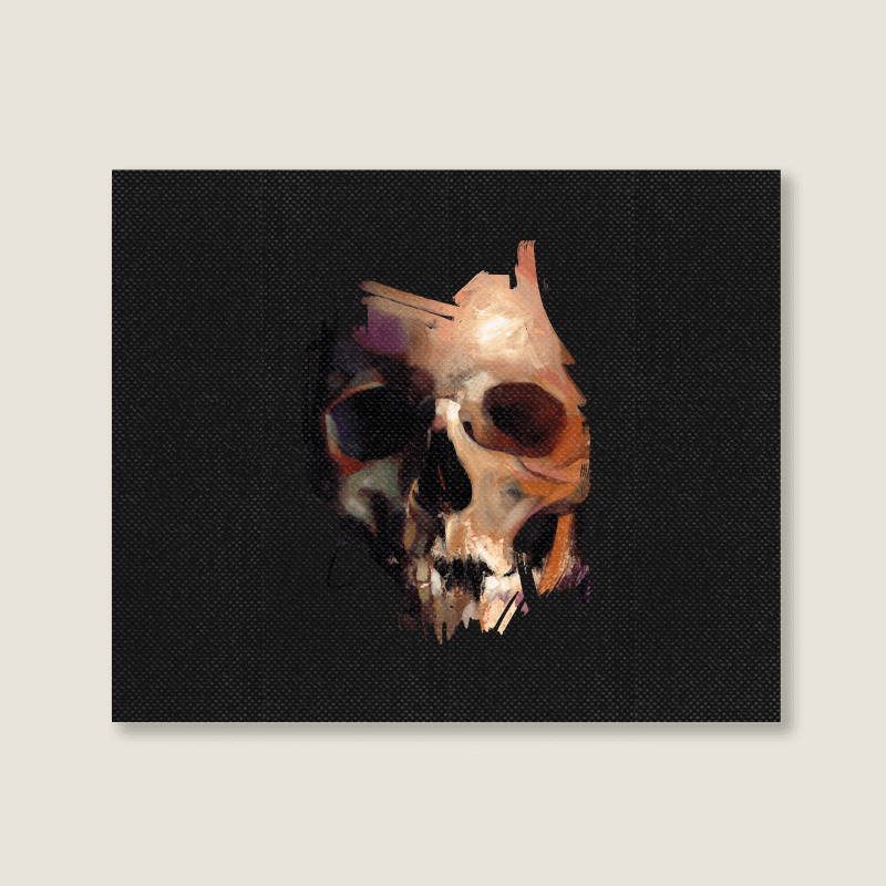 Skull, Skull Art, Skull Vintage, Skull Painting, Love Skull, Skeleton, Landscape Canvas Print | Artistshot