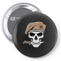 Skull Soldier Army With Knife, Skull Soldier Army With Knife Art, Skul Pin-back Button | Artistshot