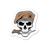 Skull Soldier Army With Knife, Skull Soldier Army With Knife Art, Skul Sticker | Artistshot