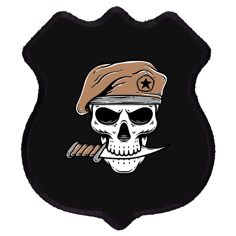 Skull Soldier Army With Knife, Skull Soldier Army With Knife Art, Skul Shield Patch | Artistshot