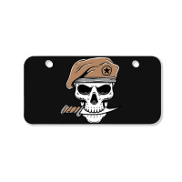 Skull Soldier Army With Knife, Skull Soldier Army With Knife Art, Skul Bicycle License Plate | Artistshot