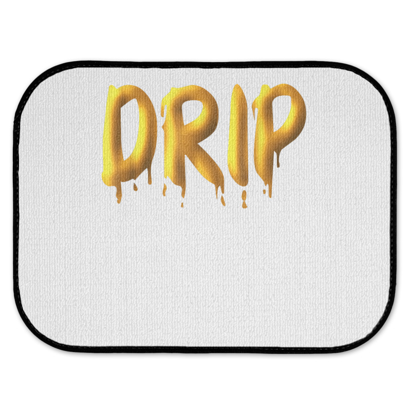 Drippy Yellow Drippin Letters Streetwear Hip Hop Tees Tops T Shirt Rear Car Mat | Artistshot