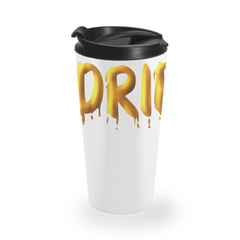 Drippy Yellow Drippin Letters Streetwear Hip Hop Tees Tops T Shirt Travel Mug | Artistshot