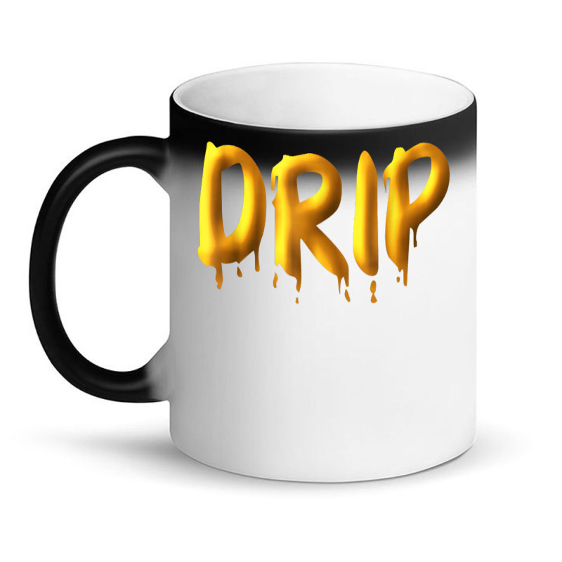 Drippy Yellow Drippin Letters Streetwear Hip Hop Tees Tops T Shirt Magic Mug | Artistshot