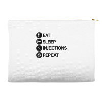 Eat Sleep Injections Repeat Filler Nurse Injector T Shirt Accessory Pouches | Artistshot