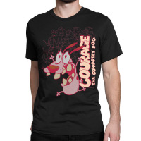 Courage The Cowardly Dog Running Scared Classic T-shirt | Artistshot