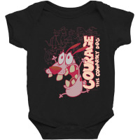 Courage The Cowardly Dog Running Scared Baby Bodysuit | Artistshot