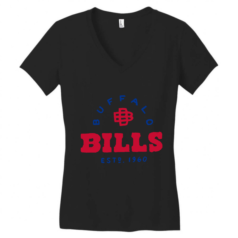 Buffalo Biiiills 05 Women's V-Neck T-Shirt by Bertrand Angulo | Artistshot