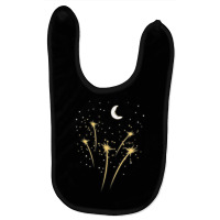 Moon Fireworks Starry Night Lunar Cresent Stargazer Gift T Shirt Baby Bibs | Artistshot