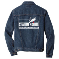 Funny Slalom Waterskiing Wakeboard Ski Vintage Style Gift Premium T Sh Men Denim Jacket | Artistshot