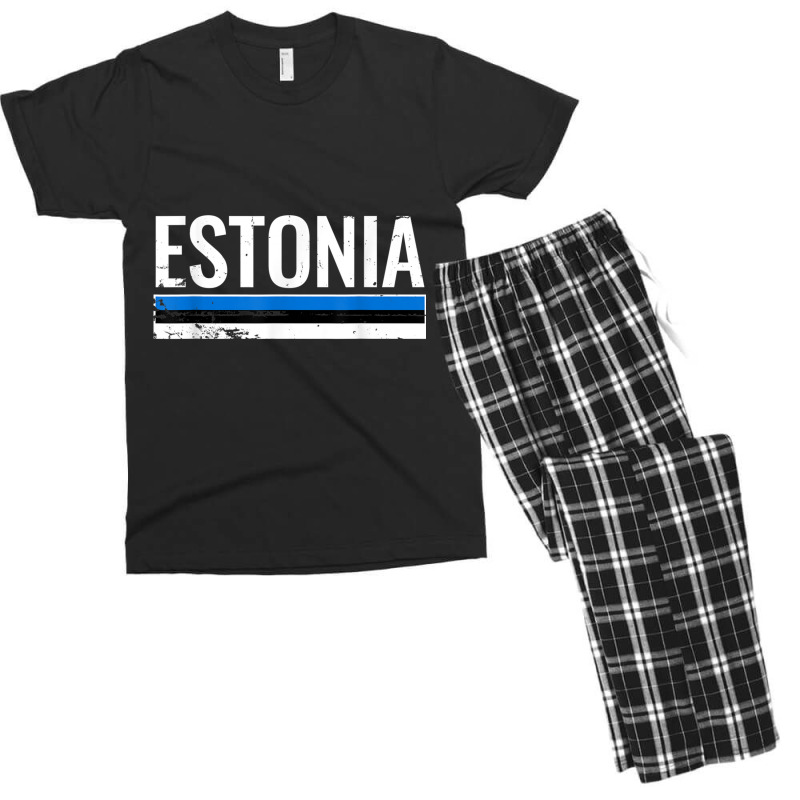 Estonia Proud Estonian Flag T Shirt Men's T-shirt Pajama Set | Artistshot