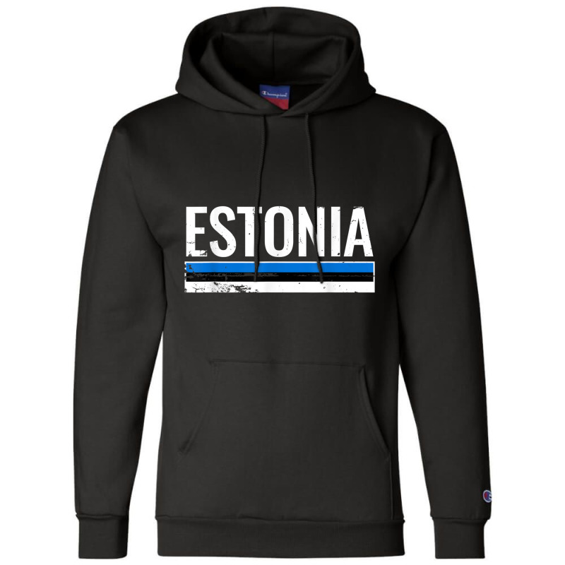 Estonia Proud Estonian Flag T Shirt Champion Hoodie | Artistshot