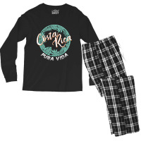 Costa Rica Pura Vida Beach Or Travel Top Men's Long Sleeve Pajama Set | Artistshot