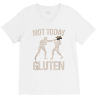 Gluten Free Gifts Wheat Barley Rye Celiac Disease Awareness T Shirt V-neck Tee | Artistshot