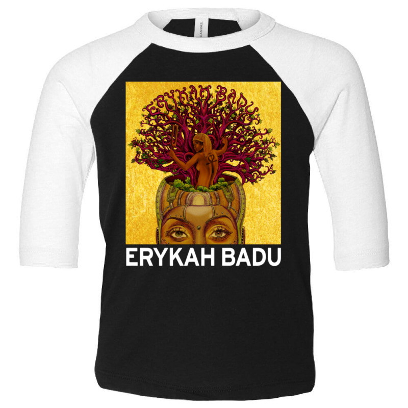 Retro Badu Toddler 3/4 Sleeve Tee by Kuwannin528 | Artistshot