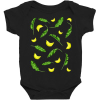 Banana Leaf Pattern Baby Bodysuit | Artistshot