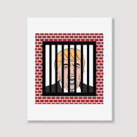 Jail Trump, Lock Trump Up, Trump In Prison, Dump Trump Long Sleeve T S Portrait Canvas Print | Artistshot