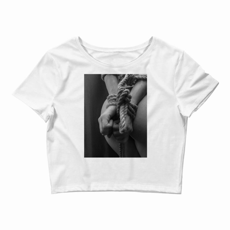 Sexy Ass Japanese Rope Bondage Vintage Bdsm Shibari Kinbaku T Shirt Crop Top by cm-arts | Artistshot