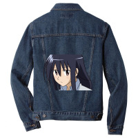 Sad Girl Cute Chibi Anime Evaangel Men Denim Jacket | Artistshot