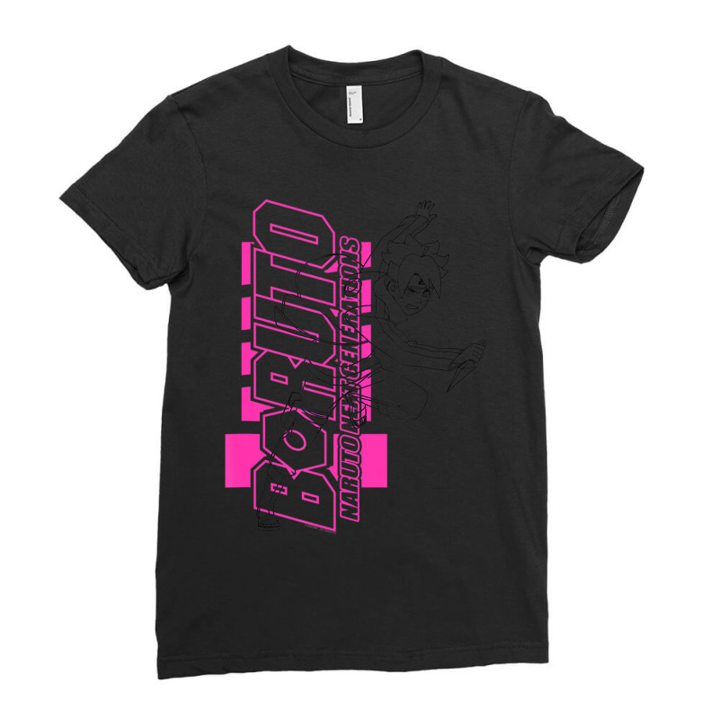 Next Generation Outline Overlay Ladies Fitted T-Shirt by cm-arts | Artistshot