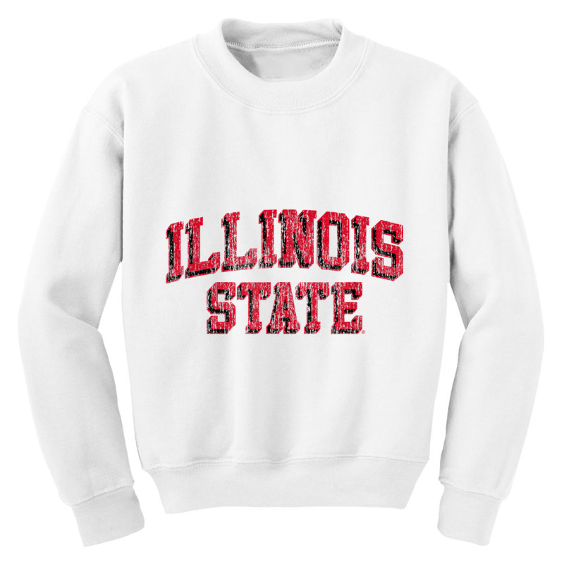 Illinois State Redbirds Retro Arch Block T Shirt Youth Sweatshirt by cm-arts | Artistshot