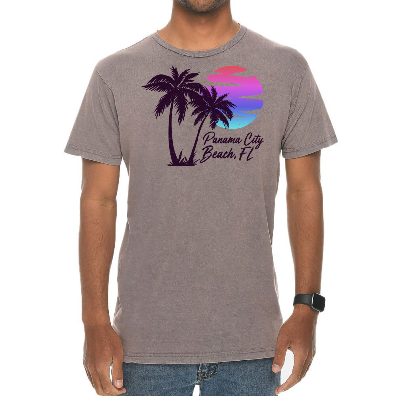 Panama City Beach Florida Vacation Trip Retro Vintage Sunset Sweatshir Vintage T-Shirt by cm-arts | Artistshot