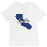 Ocotillo California Ca Map T Shirt V-neck Tee | Artistshot