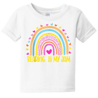 Read Teacher Rainbow Leopard Reading Is My Jam T Shirt Baby Tee | Artistshot